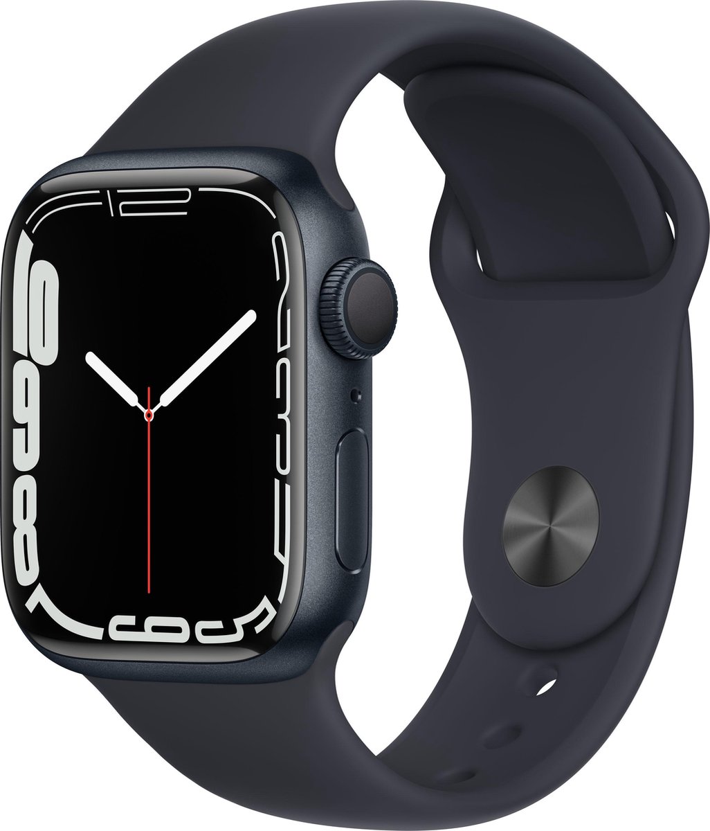 Apple Watch Series 7 41mm Sporthorloge Middernacht - afbeelding 3