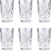 Lucy’s Living Luxe ELISA Waterglazen set van 6 – ø8 x H12.5 cm - 300 ml - glas – glazen – dineren – drank – koken – tafelen