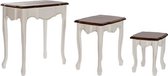 Set van 3 tafels DKD Home Decor Wit (3 pcs) (60 x 40 x 66 cm)
