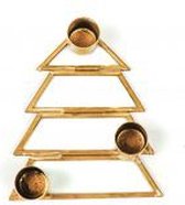 Kerstboom Kandelaar - 3 cups - Goud