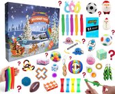 Kess® - Adventskalender Fidget toys 2021 - Fidget toys 24 stuks - Surprise Pop it! - Mystery Box