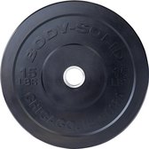 Body-Solid Chicago Extreme Zwarte Olympische Bumper Plates OBPXK (10kg)