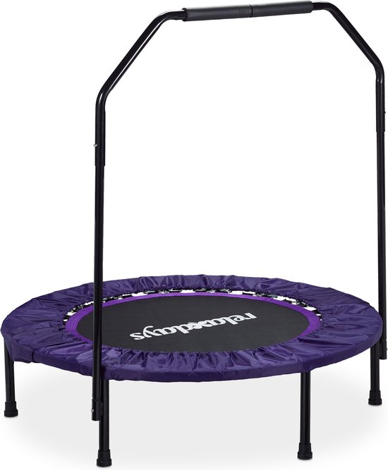 Relaxdays opvouwbare trampoline met beugel