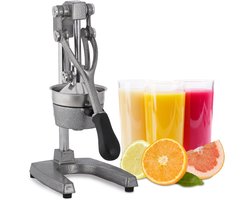 fruitpers handmatig - met hendel - professioneel - premium citruspers - zilverkleurig