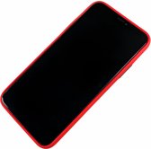 Apple iPhone 7 / 8 / SE - Silicone hoesje Liam rood - Geschikt voor