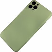 Apple iPhone 7 / 8 / SE - Silicone effen hoesje Tobias groen - Geschikt voor