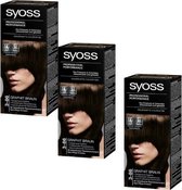 Syoss Haarverf 3-86 Grafiet Brown 3 stuks - Geadviseerd Voor Lange Haar