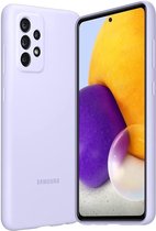 Best4u Samsung Silicone Cover voor Galaxy A72, violet