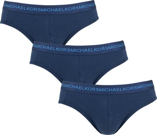 Michael Kors 3P supima slips basic blauw - M