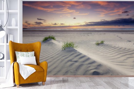 Papier peint Papier peint photo en vinyle - Coucher de soleil dans un paysage aux Nederland largeur 360 cm x hauteur 240 cm - Tirage photo sur papier peint (disponible en 7 tailles)