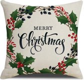 Kerst Kussenhoes - Kussenhoes - Pillow cover - 45 x 45cm - Groen - 1Stuk