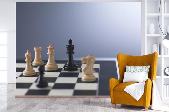 Papier peint photo peint photo vinyle - La face blanche est majoritaire lors des échecs largeur 320 cm x hauteur 240 cm - Tirage photo sur papier peint (disponible en 7 tailles)