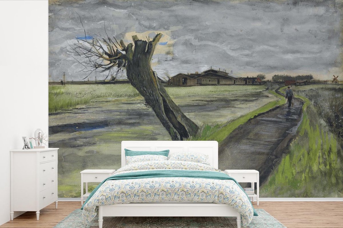Behang - Fotobehang Knotwilg - Vincent van Gogh - Breedte 420 cm x hoogte 280 cm