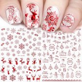 "Nieuwjaar of Kerst Nagelstickers "Twee vel 180 Nagel stickers .Christmas Nail Stickers ,Nagellak,Plaknagels, Xmas Nail Art Stickers