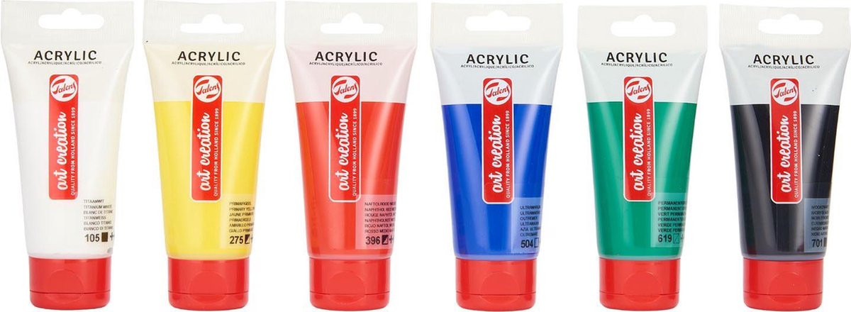 Talens Art Creation Acrylverf Set 6 x 75 ml — afbeelding 5