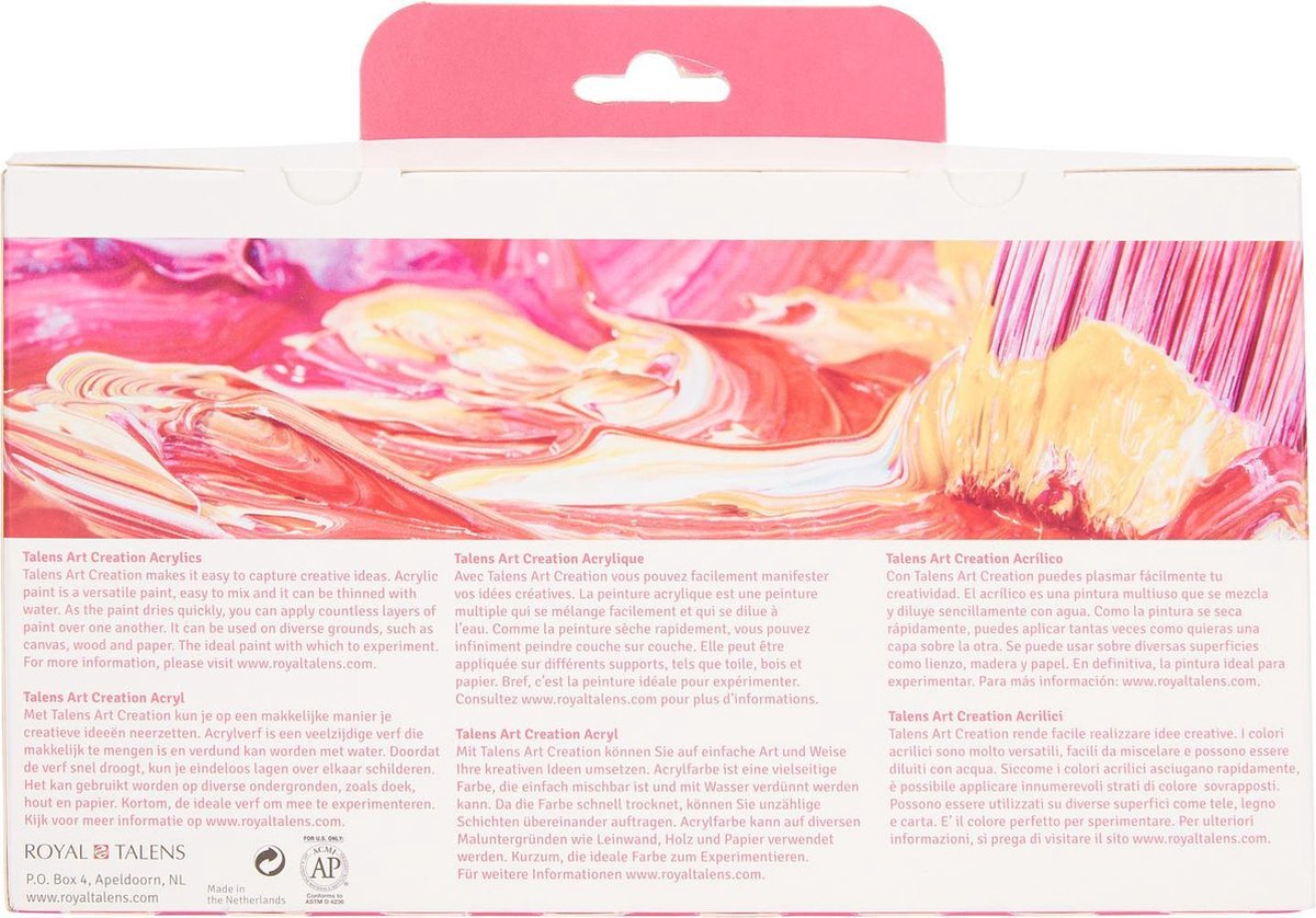 Talens Art Creation Acrylverf Set 6 x 75 ml — afbeelding 2