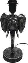Tafellamp | Olifant | Antiek zwart | 30CM