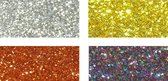 Vaessen Creative Transferpapier - Glitter - Hotfix - Geel/Oranje - 14,8 x 10,5cm