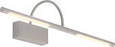 Lucande - Wandlamp - 2 lichts - metaal, aluminium - H: 43 cm - gesatineerd nikkel - Inclusief lichtbronnen