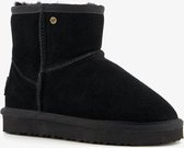 Hush Puppies gevoerde suede meisjes enkellaarsjes - Zwart - Maat 31 - Echt leer