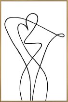 JUNIQE - Poster met kunststof lijst San Remo -40x60 /Wit & Zwart