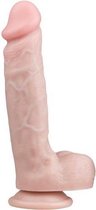 EasyToys Realistische Dildo - Grote eikel - Aders over de schacht - beige