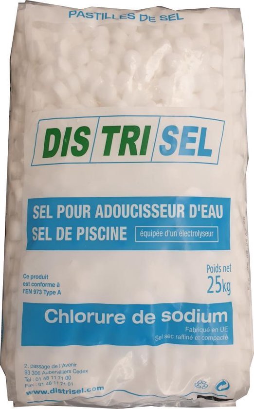 Sel régénérant Ciech - 25 kg - Tablettes de sel - Adoucisseur d'eau au sel  adoucissant