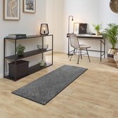 Carpet Studio Ohio Loper Tapijt 67x180cm - Vloerkleed Laagpolig - Tapijt Woonkamer en Tapijt Slaapkamer - Kleed Grijs