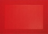 ASA Selection Geweven Rand Placemat -  33 x 46 cm - Rood