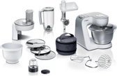 Bosch MUM5 - MUM58257 - Keukenmachine - 1000W - 3,9L - Wit/Zilver