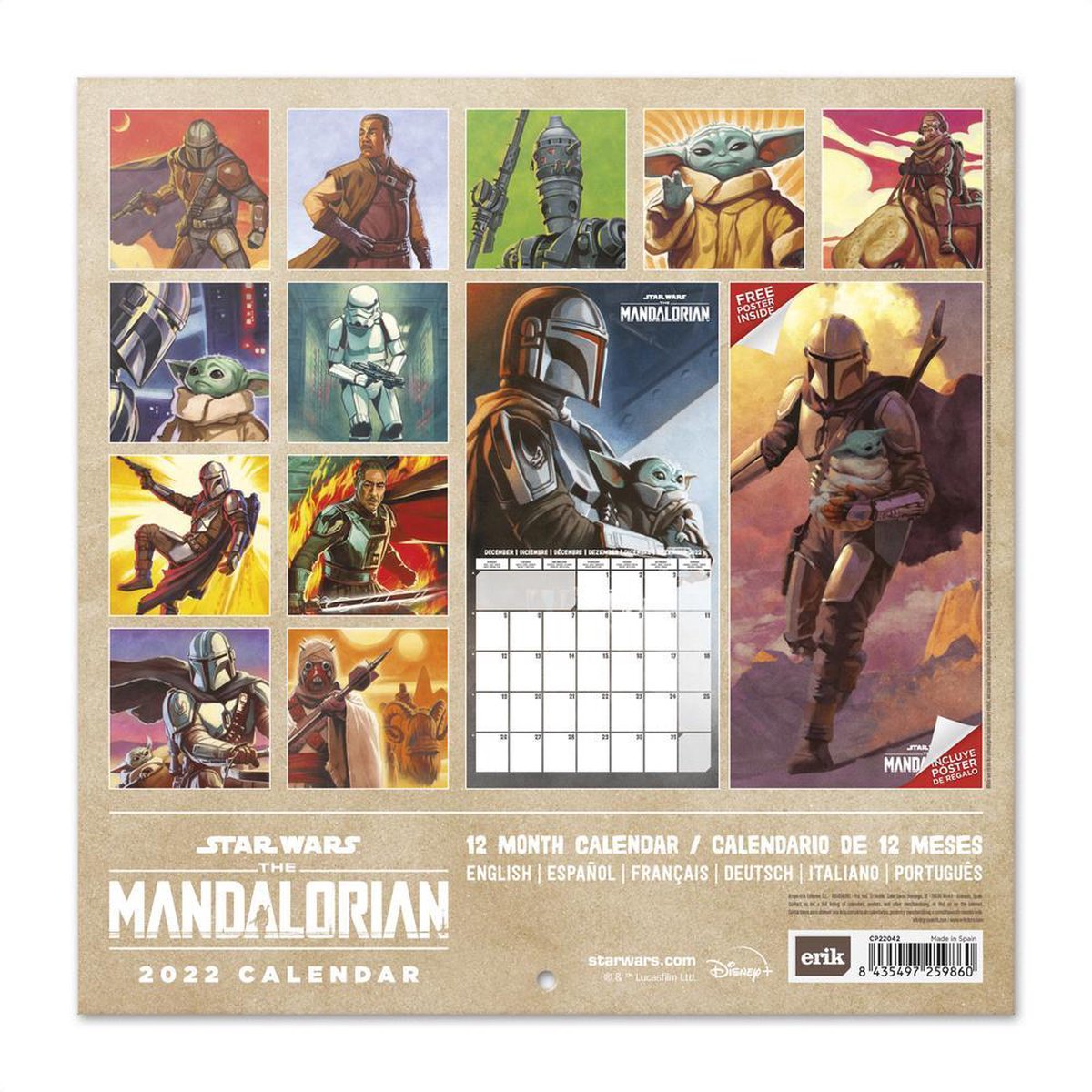 Star Wars Mandalorian Kalender 2022