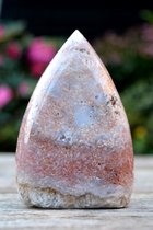 Decoratief edelsteen roze Amethist sculptuur # 13