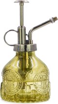 Luxe Plantenspuit van glas - Plantensproeier - Retro - Vintage - Gieter - Olijf
