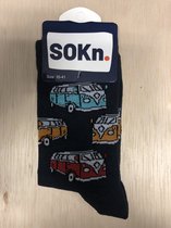 SOKn. trendy sokken *VW BUS / VAN / RETRO* (N) maat 35-41 (Ook leuk om kado te geven !)