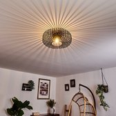 Belanian.nl -  Vintage, Industrieel,plafondlamp zwart-goud, 1-lamps, retro, , modern, Hanglamp voor  Eetkamer, hal, keuken, slaapkamer, woonkamer
