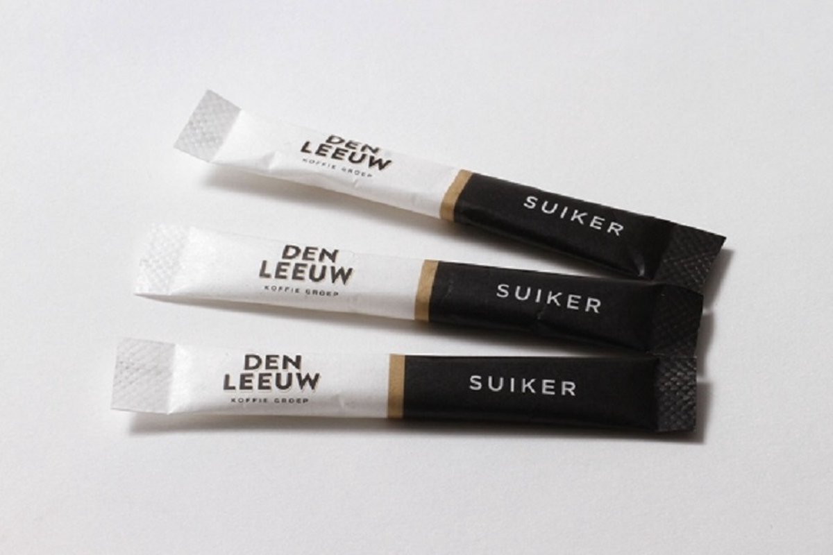 Goedkoopste Den Leeuw Suikersticks 1000 stuks - Koffie Suiker stick - Suikersticks