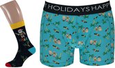 Apollo | 2-Pack Christmas Giftset | Boxershort & Socks | Happy Holidays