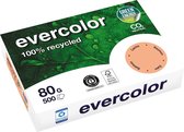 Papier recyclé couleur Clairefontaine Evercolor, A4, 80 g, 500 feuilles, saumon