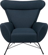 Wina fauteuil met zwart frame.