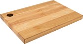 Holtaz® Keukenplank - Snijplank - Houten decoratieplank – Keuken snijplank - Plank met een praktisch gat om op te hangen 40x30x2cm