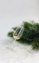 Oneiro's luxe kerstbal WINE Goud – H12 x ø5 cm - kerstbal - luxe verpakking – kerstcollectie – kerstdecoratie – kerstboomhanger – kerstversiering – goud