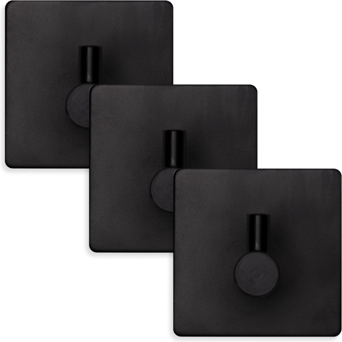 EAVY Handdoekhaakjes Zelfklevend - Set van 3 Handdoek Haakjes - Wandhaak - Handdoekhouder