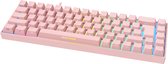 Deltaco Gaming DK440 Draadloos RGB FR Azerty Gaming Toetsenbord - Roze