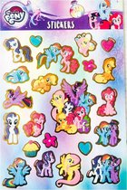 6 stuks stickervellen My Little Pony glitter 19x15 cm