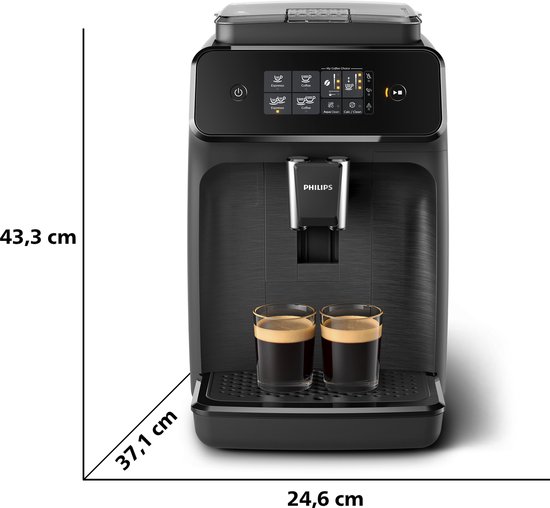 Opties voor koffiebereiding - Philips EP1200/00 - Philips series 1200 - EP1200/00 - Espressomachine - Mat Zwart