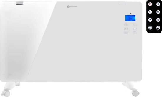 Tesy elektrische radiator met gehard glas - 1000/2000 W | bol