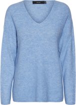 Vero Moda VMCREWLEFILE LS V-NECK BLOUSE NOOS Dames Trui - Maat S