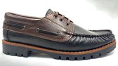 Veterschoenen voor heren - Boot schoenen - Hoogste kwaliteit hand-gemaakt schoenen 010 - Echt leer - Zwart 43