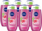 Nivea Douchegel My Moment With Hibiscus 6 x 250ml - Voordeelverpakking