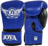 Joya POWER MAX Kickboks Handschoenen Blauw Zwart Leder 14 OZ